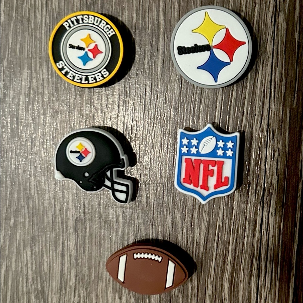 NFL Pittsburgh Steelers Football Croc Charm Jibbitz